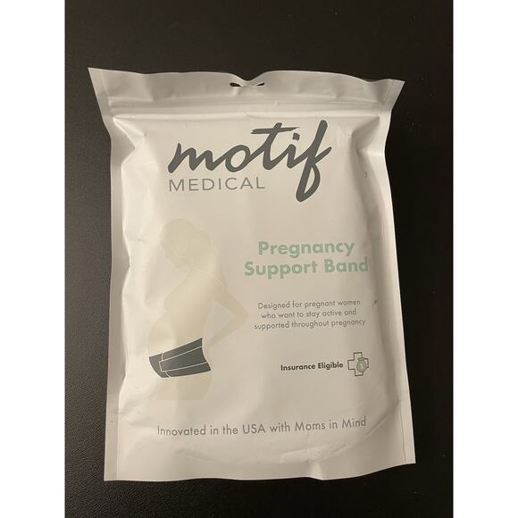 Motif Medical Pregnancy Support Band Maternity Belly Band White Size Medium - Picture 1 of 5